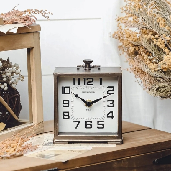 Nikky Home Gold Table Clock New - Picture 3 of 14